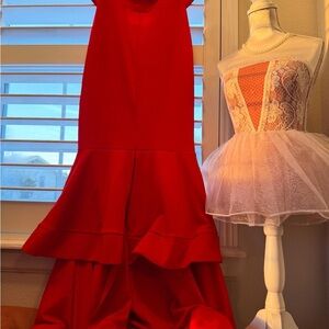 Forever 21 Contemporary Vibrant Red Formal Women’s Dress #forever21